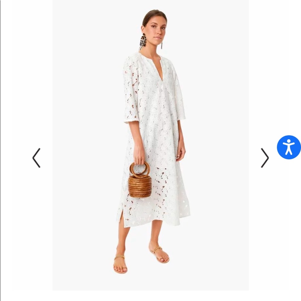 Tuckernuck White V-neck lace dress